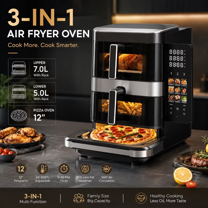 Elektrikli Hava Fritözü, Pizza - Air Fryer incelemesi ve fiyatı